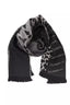 Écharpe Cavalli Class en laine animalier avec logos et plumes de marabout, 180 cm CA-22214