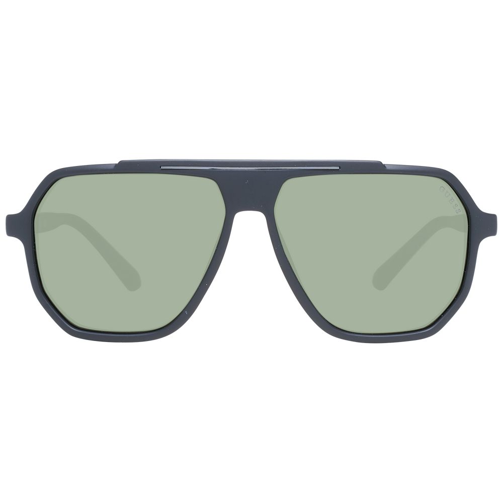 Guess Lunettes De Soleil Noires Plastiques Avec Verres Verts Taille 60 13 145 - UVA UVB - Apparel & Accessories > Clothing Accessories > Sunglasses from Guess