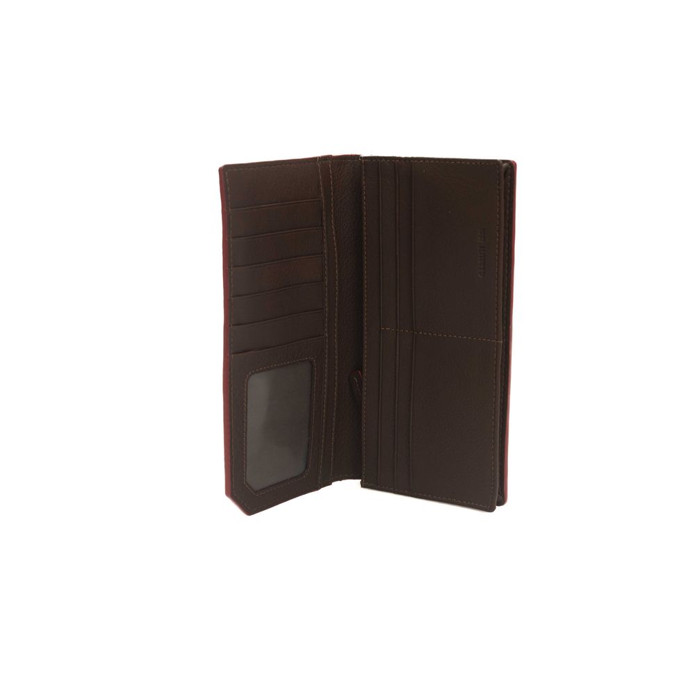 Cerruti 1881 Portefeuille Homme En Cuir De Veau Marron Avec Logo Avant Distinctif - Apparel & Accessories > Handbags, Wallets & Cases > Wallets & Money Clips > Wallets from Cerruti 1881