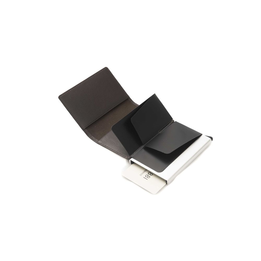 Cerruti 1881 Portefeuille Homme En Cuir Veau Marron Avec Logo Frontal Et Finition Luxe - Apparel & Accessories > Handbags, Wallets & Cases > Wallets & Money Clips > Wallets from Cerruti 1881