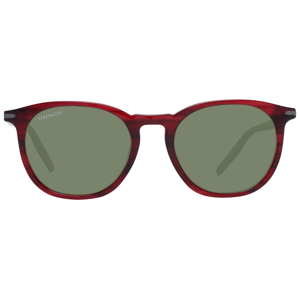 Serengeti Lunettes De Soleil Acétate Rouges Verres Verts Minéraux Polarisés 52-20-145 - Apparel & Accessories > Clothing Accessories > Sunglasses from Serengeti