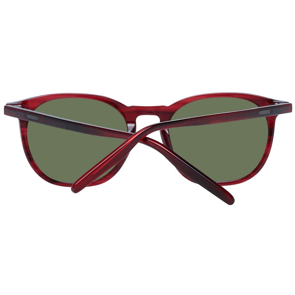 Serengeti Lunettes De Soleil Acétate Rouges Verres Verts Minéraux Polarisés 52-20-145 - Apparel & Accessories > Clothing Accessories > Sunglasses from Serengeti