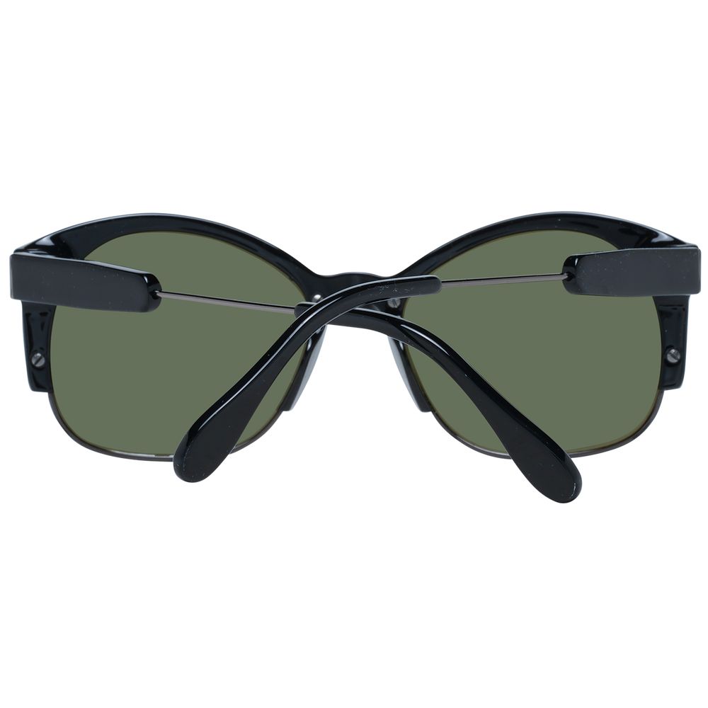 Serengeti Lunettes De Soleil Polarisées Acétate Et Métal Noires Verre Minéral Vert 53-17-145 - Apparel & Accessories > Clothing Accessories > Sunglasses from Serengeti