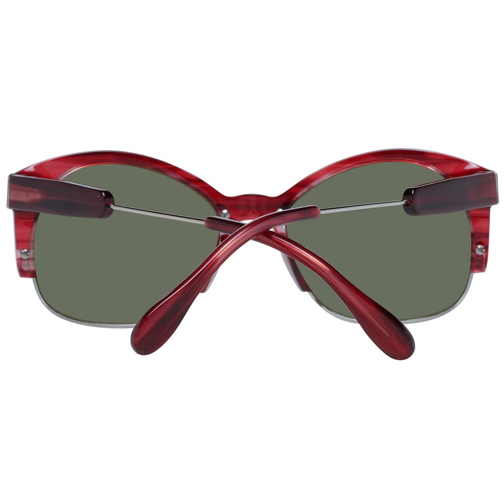 Serengeti Lunettes De Soleil Rouges Acétate Et Métal Polarisées Verres Minéraux Vert - Apparel & Accessories > Clothing Accessories > Sunglasses from Serengeti