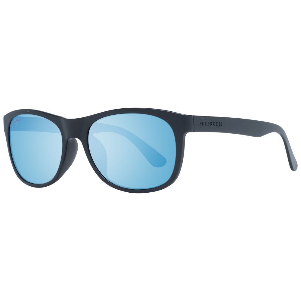 Serengeti Lunettes de Soleil Noires Plastique Unisexe Miroir Photochromique Verre Minéral 55 17 140 - Apparel & Accessories > Clothing Accessories > Sunglasses from Serengeti