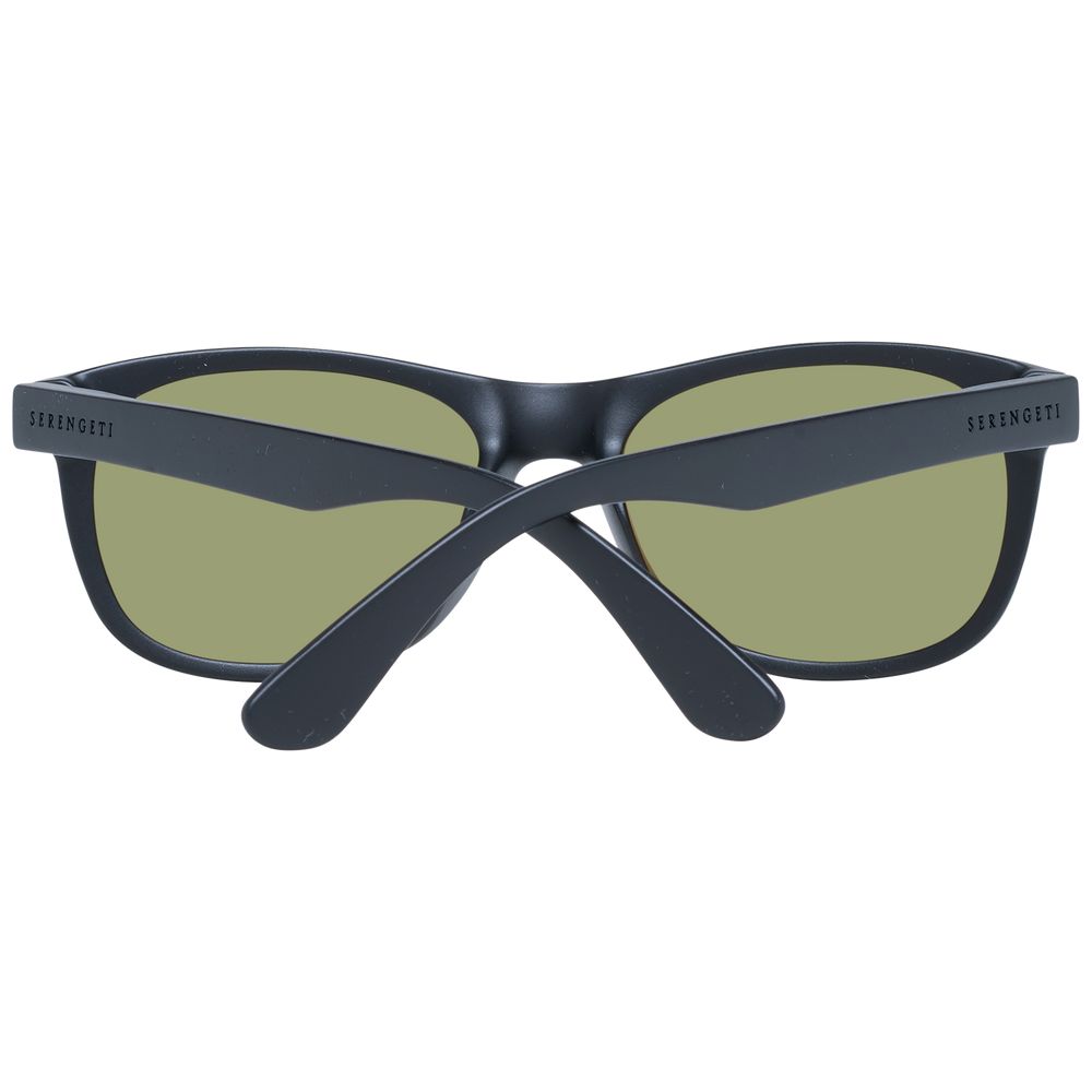 Serengeti Lunettes de Soleil Noires Plastique Unisexe Miroir Photochromique Verre Minéral 55 17 140 - Apparel & Accessories > Clothing Accessories > Sunglasses from Serengeti