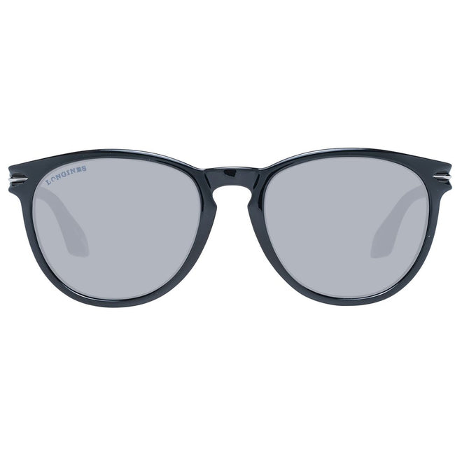 Longines Lunettes de Soleil Noires Plastiques Verres Gris Dégradé Protection UVA UVB Main Image