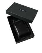Dolce Gabbana Portefeuille Bandoulière Détachable Noir Cuir de Cheval Avec Emplacement Téléphone Zip - Apparel & Accessories > Handbags, Wallets & Cases > Wallets & Money Clips > Wallets from Dolce & Gabbana