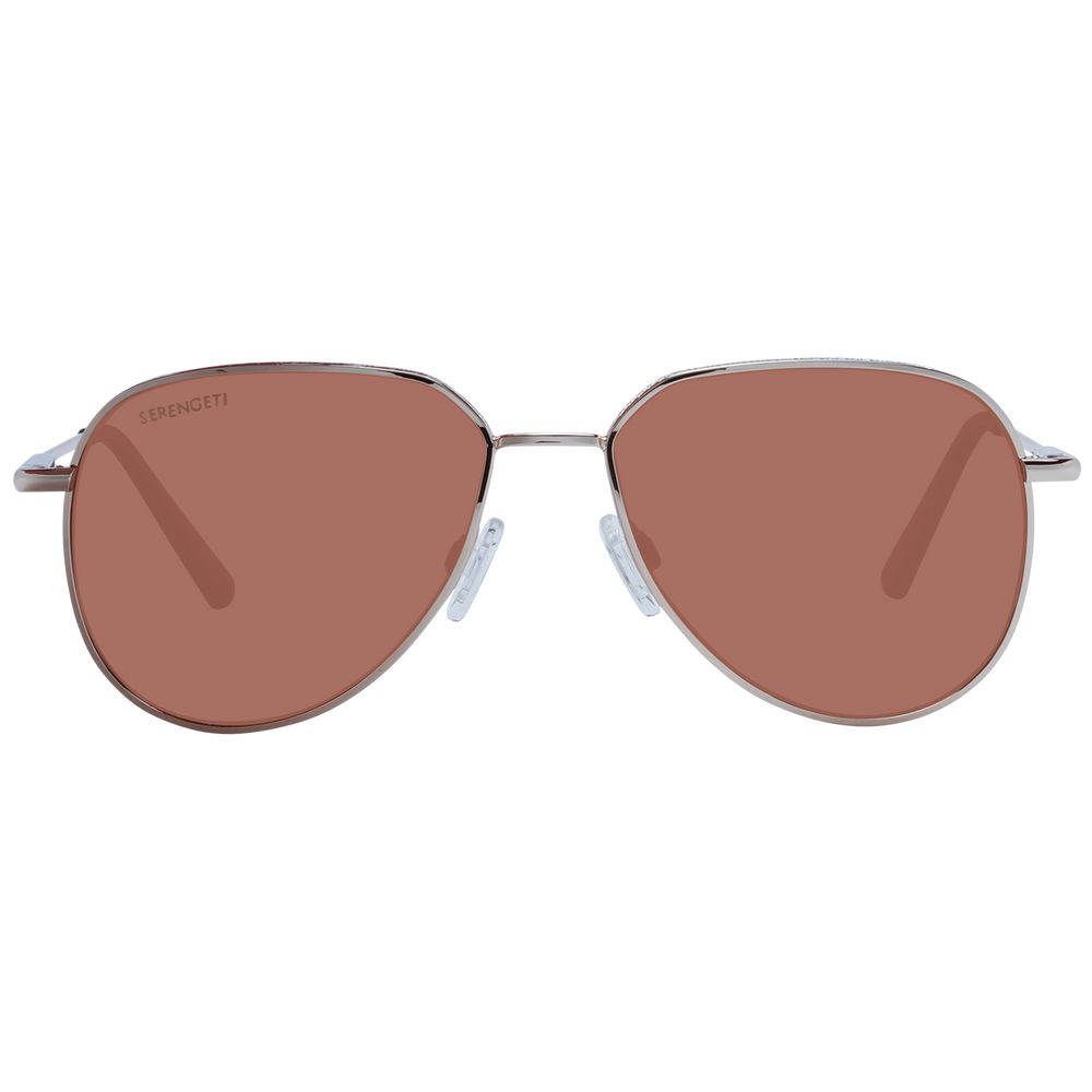 Serengeti Lunettes Solaires Métal Or Rose Unisexe Photochromiques Et Polarisées 55-15-145 - Apparel & Accessories > Clothing Accessories > Sunglasses from Serengeti