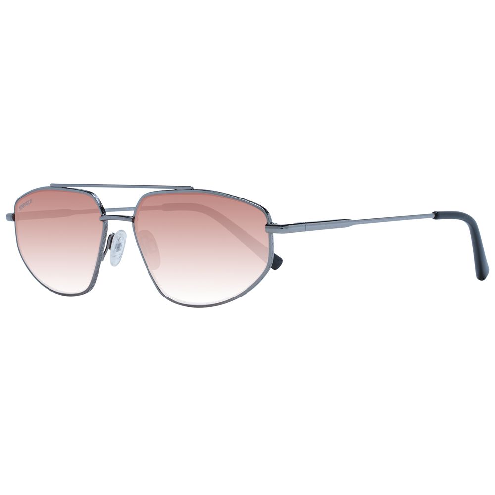 Serengeti Lunettes De Soleil En Métal Gris Avec Verres Minéraux Photochromiques Et Polarisés 57 15 145 - Apparel & Accessories > Clothing Accessories > Sunglasses from Serengeti