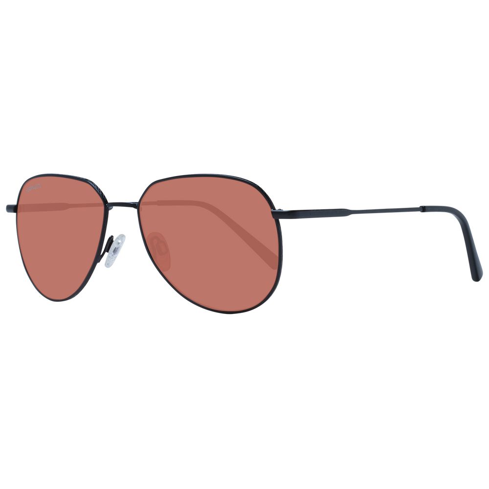 Serengeti Lunettes De Soleil Noires En Métal Verres Photochromiques Et Polarisés Taille 56 - Apparel & Accessories > Clothing Accessories > Sunglasses from Serengeti