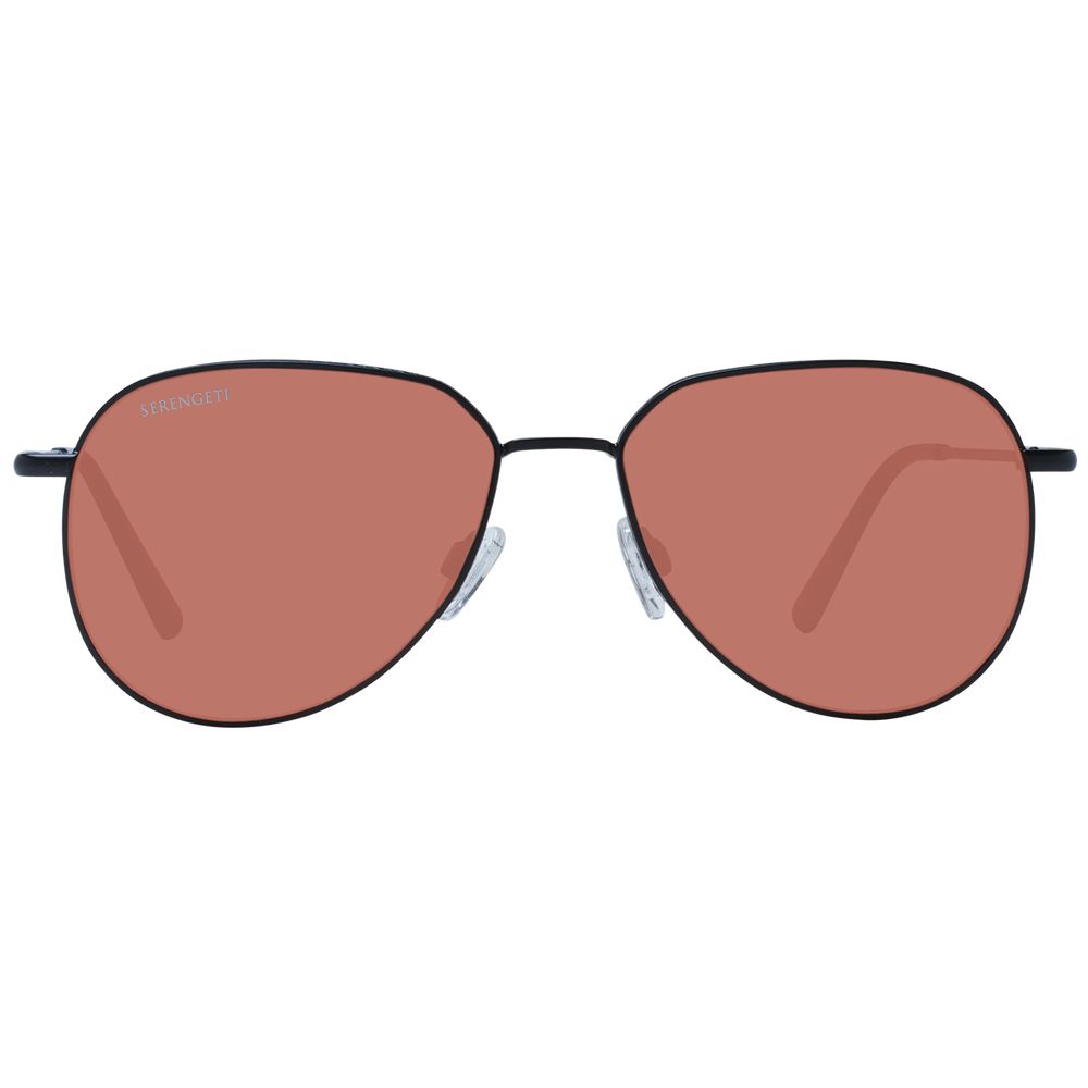 Serengeti Lunettes De Soleil Noires En Métal Verres Photochromiques Et Polarisés Taille 56 - Apparel & Accessories > Clothing Accessories > Sunglasses from Serengeti