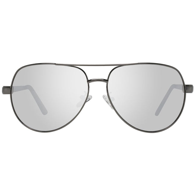 Guess Aviator-Sonnenbrille, Gunmetal-Metall, verspiegelte Kunststoffgläser, Größe 60 13 135 - UVA UVB 100 Main Image