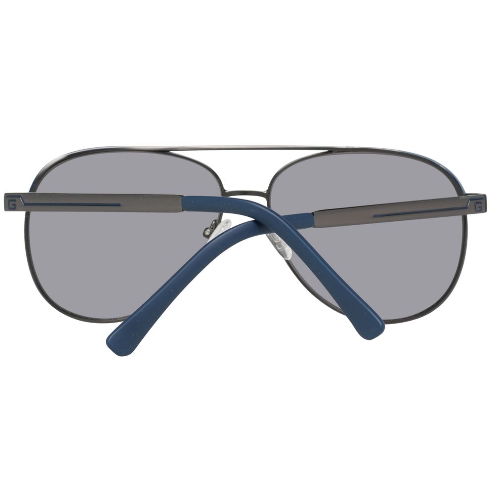 Guess Lunettes de Soleil Homme Métal Gris Aviateur Miroir 60 - Apparel & Accessories > Clothing Accessories > Sunglasses from Guess