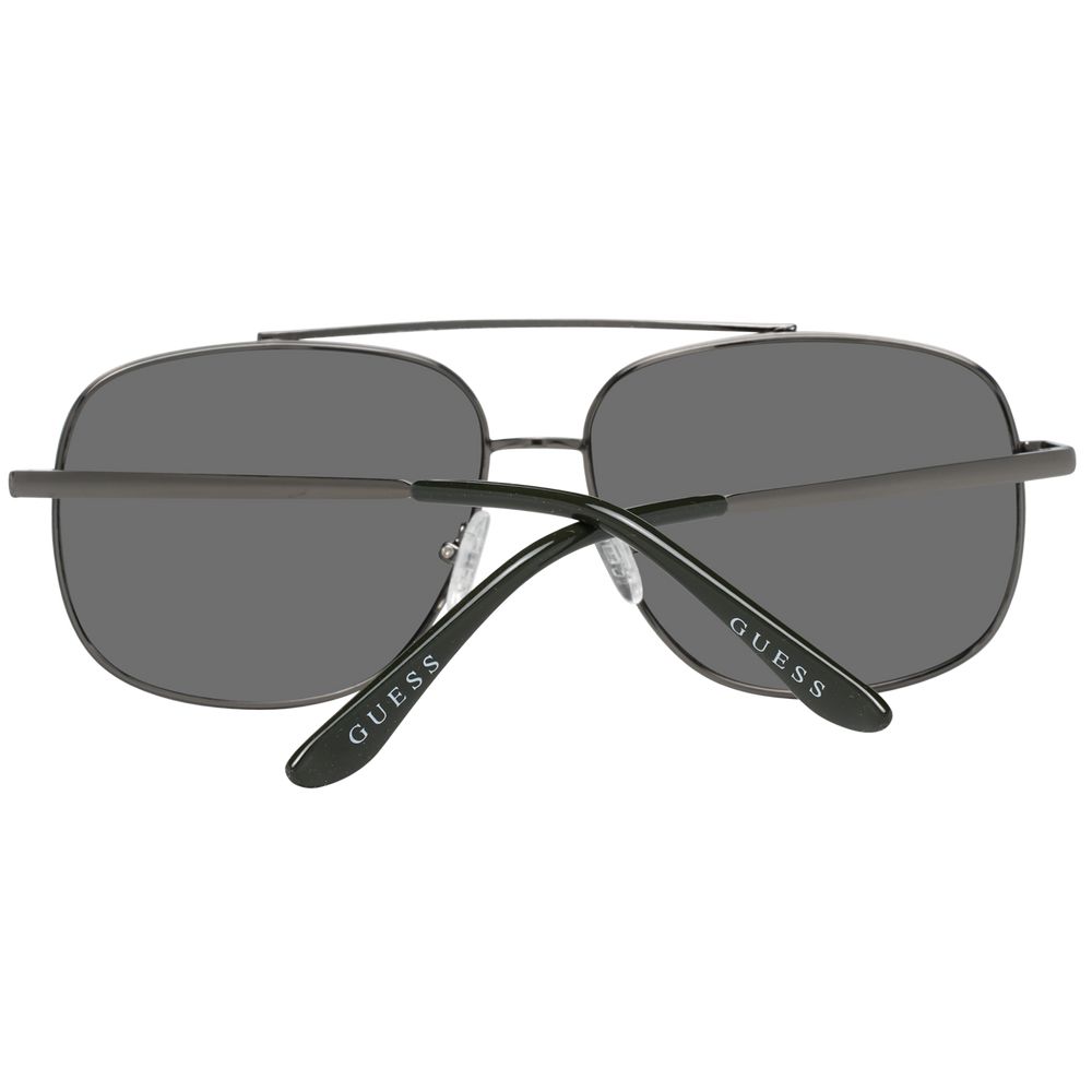 Guess Lunettes De Soleil Métal Gris Aviateur Verres Miroirs 60 Monture Gunmetal - Apparel & Accessories > Clothing Accessories > Sunglasses from Guess