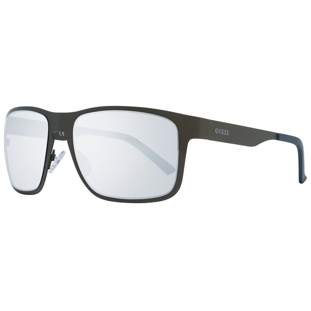 Guess Lunettes de Soleil Homme Métal Gris Rectangulaires Catégorie 3 - Apparel & Accessories > Clothing Accessories > Sunglasses from Guess
