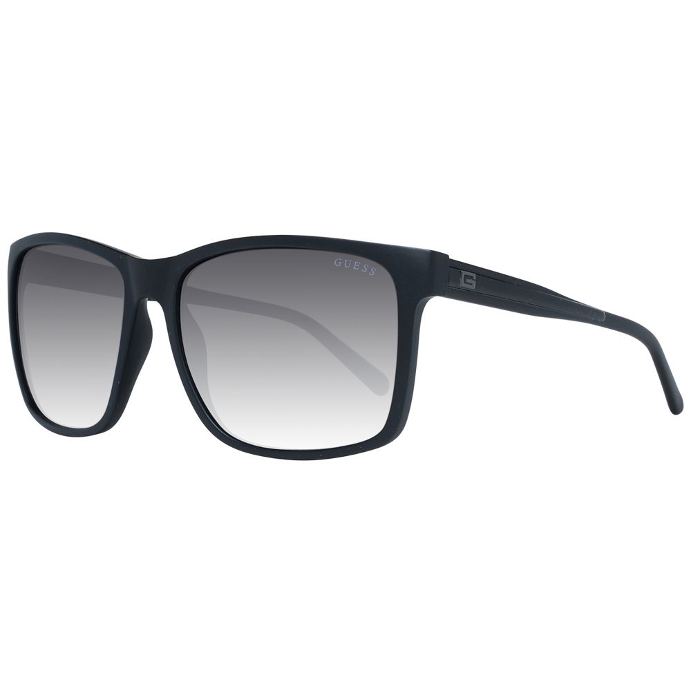 Guess Lunettes de Soleil Homme Noires Carré Miroir Dégradé Verres Gris Protection UVA UVB - Apparel & Accessories > Clothing Accessories > Sunglasses from Guess