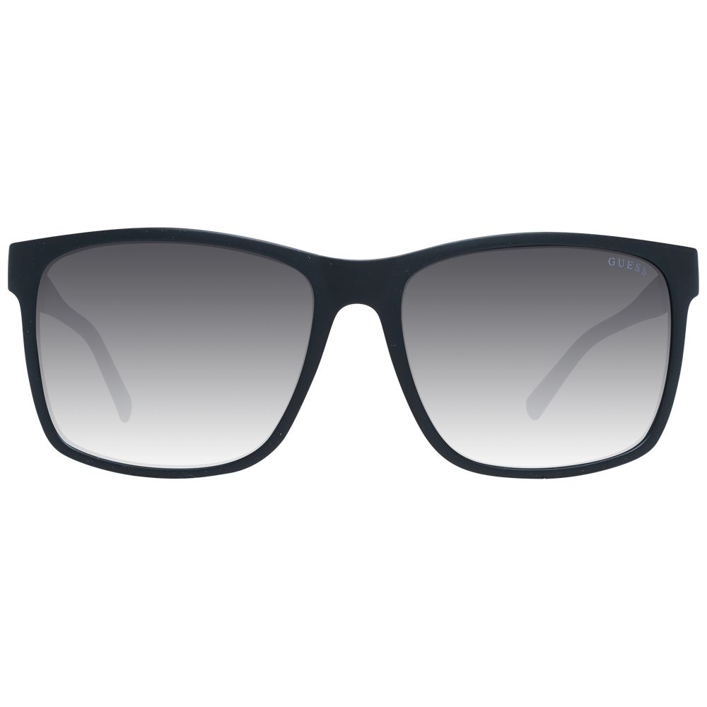 Guess Lunettes de Soleil Homme Noires Carré Miroir Dégradé Verres Gris Protection UVA UVB - Apparel & Accessories > Clothing Accessories > Sunglasses from Guess