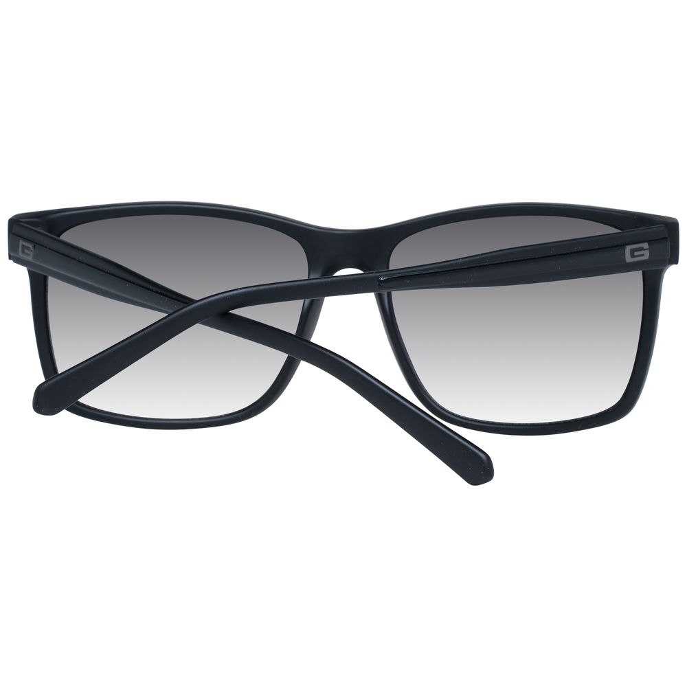 Guess Lunettes de Soleil Homme Noires Carré Miroir Dégradé Verres Gris Protection UVA UVB - Apparel & Accessories > Clothing Accessories > Sunglasses from Guess