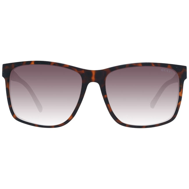 Guess Lunettes De Soleil Homme Brun Plastique Gradient 60mm Main Image