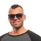 Guess Lunettes de Soleil Homme Noires Carré Miroir Dégradé Verres Gris Protection UVA UVB - Apparel & Accessories > Clothing Accessories > Sunglasses from Guess
