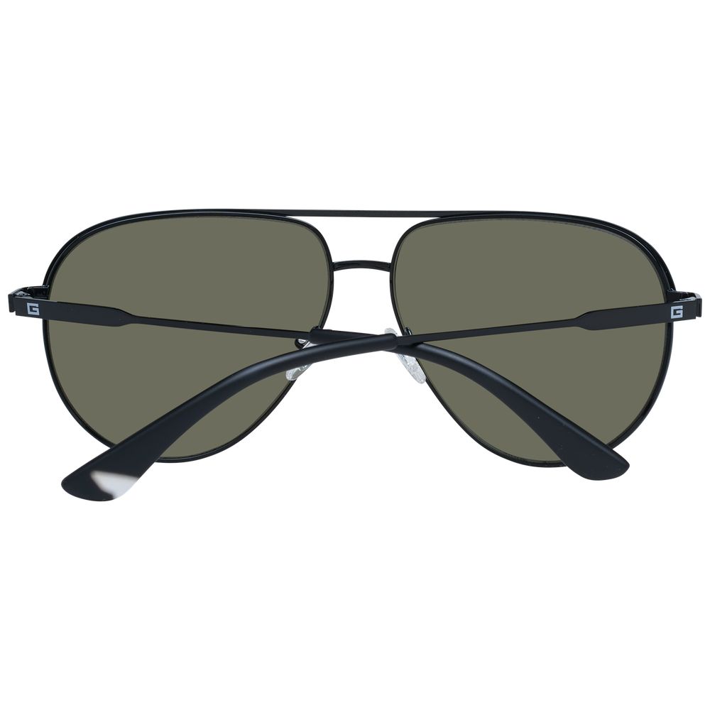 Guess Lunettes de Soleil Homme Métal Noires Aviateur Miroir 62 - Apparel & Accessories > Clothing Accessories > Sunglasses from Guess