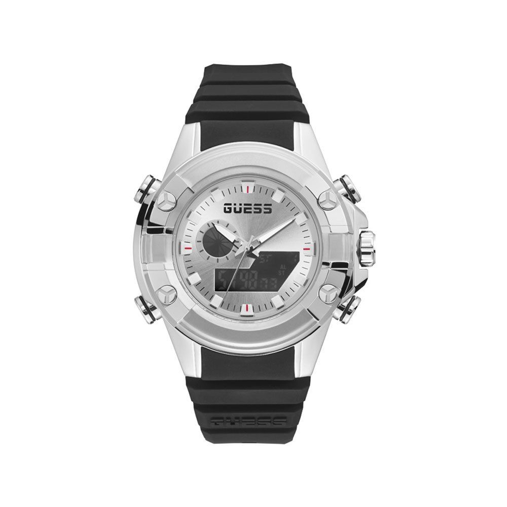 Guess Montre Sport Quartz Gris Boîtier Acier Inoxydable Gris, Fonction G-FORCE - Apparel & Accessories > Jewelry > Watches from Guess