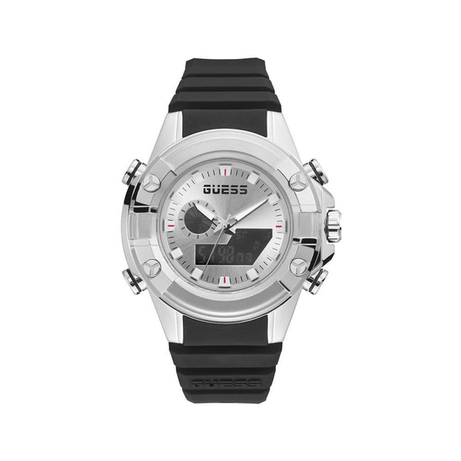 Guess Montre Sport Quartz Gris Boîtier Acier Inoxydable Gris, Fonction G-FORCE Hover Image