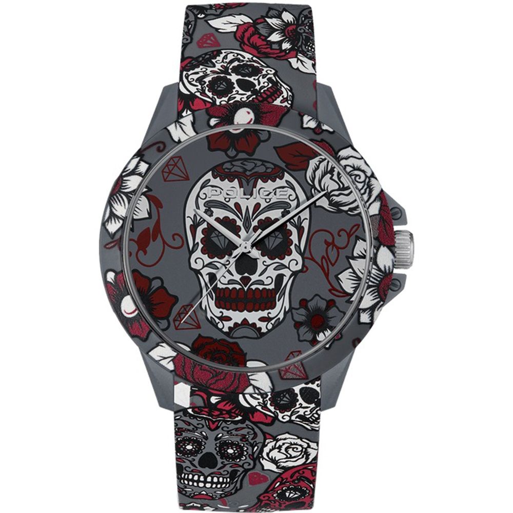 Police Montre Sport Quartz Analogique Gris Bracelet Silicone Gris 40 Mm Boîtier Résine Non Étanche - Apparel & Accessories > Jewelry > Watches from Police