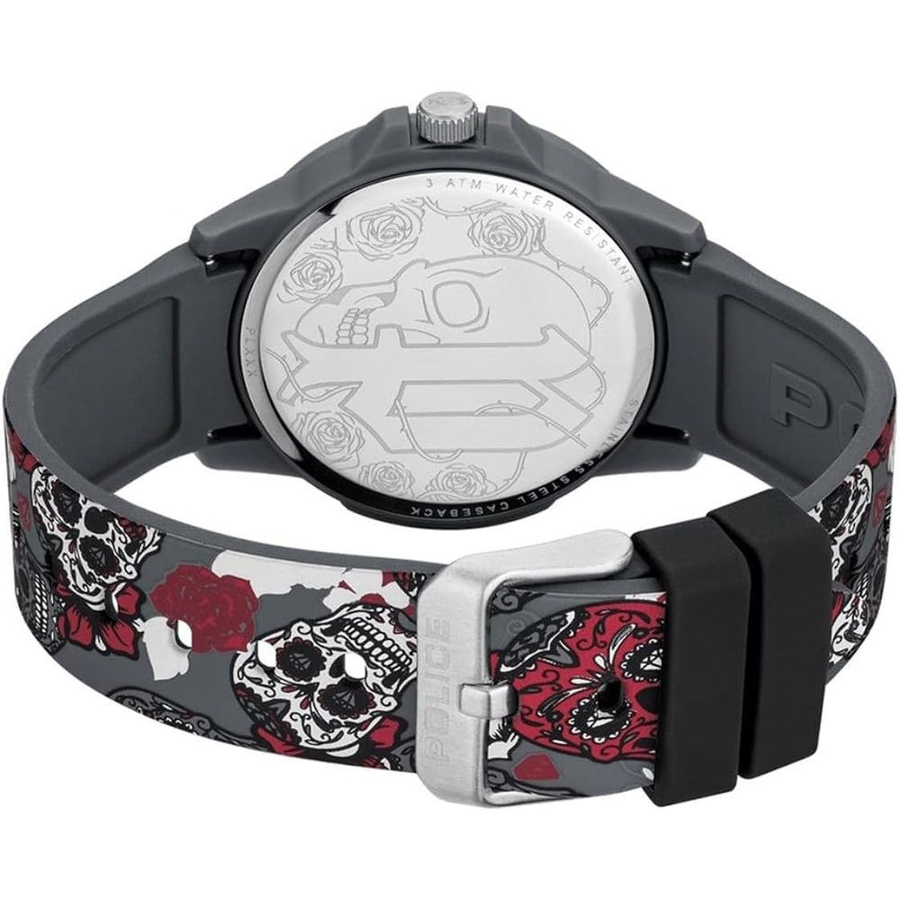 Police Montre Sport Quartz Analogique Gris Bracelet Silicone Gris 40 Mm Boîtier Résine Non Étanche - Apparel & Accessories > Jewelry > Watches from Police