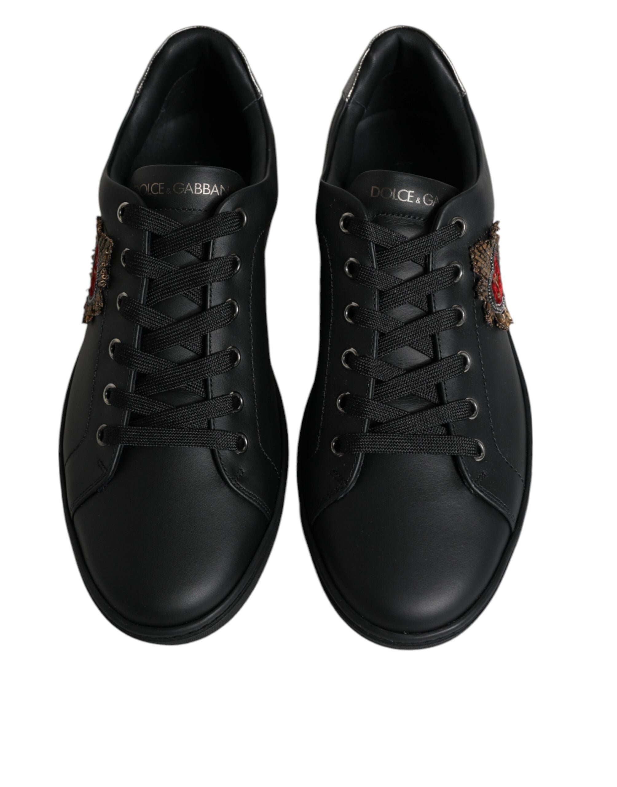 Dolce & Gabbana Baskets Homme London Sacred Heart Noires Avec Clous - Apparel & Accessories > Shoes > Sneakers from Dolce & Gabbana