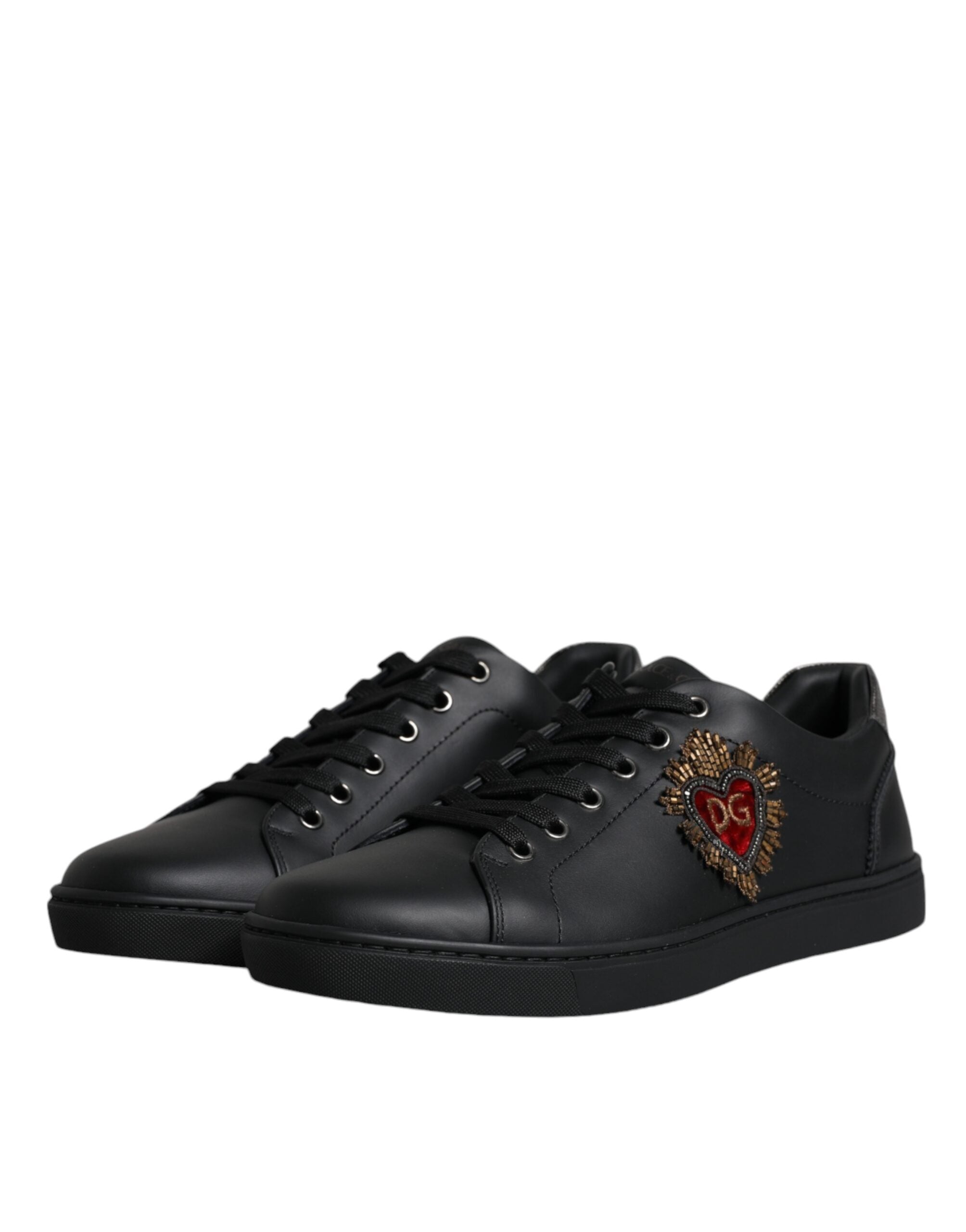 Dolce & Gabbana Baskets Homme London Sacred Heart Noires Avec Clous - Apparel & Accessories > Shoes > Sneakers from Dolce & Gabbana