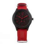 Timex Montre Sport En Nylon Rouge, Cadran Noir 41 Mm, Quartz Analogique Étanche 5 ATM - Apparel & Accessories > Jewelry > Watches from Timex