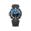 Bobroff Montre Sport Automatique Analogique Verre Saphir Gris Acier Bracelet Silicone Noir Cadran Dégradé Bleu - Apparel & Accessories > Jewelry > Watches from Bobroff