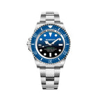 Bobroff Montre Sport Automatique Acier Inoxydable Bracelet Argent Cadran Bleu Verre Saphir 42 Mm 100 ATM - Apparel & Accessories > Jewelry > Watches from Bobroff