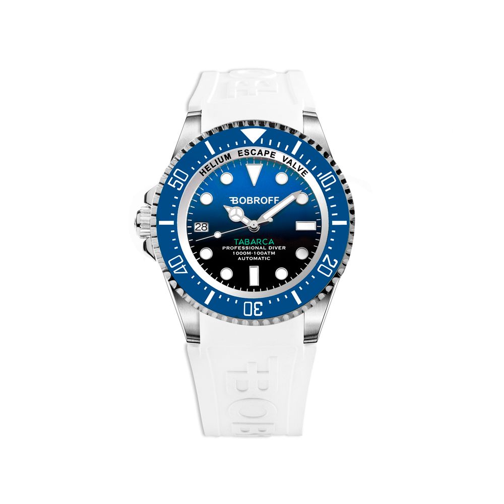 Bobroff White Rubber Sport Watch - Apparel & Accessories > Jewelry > Watches from Bobroff