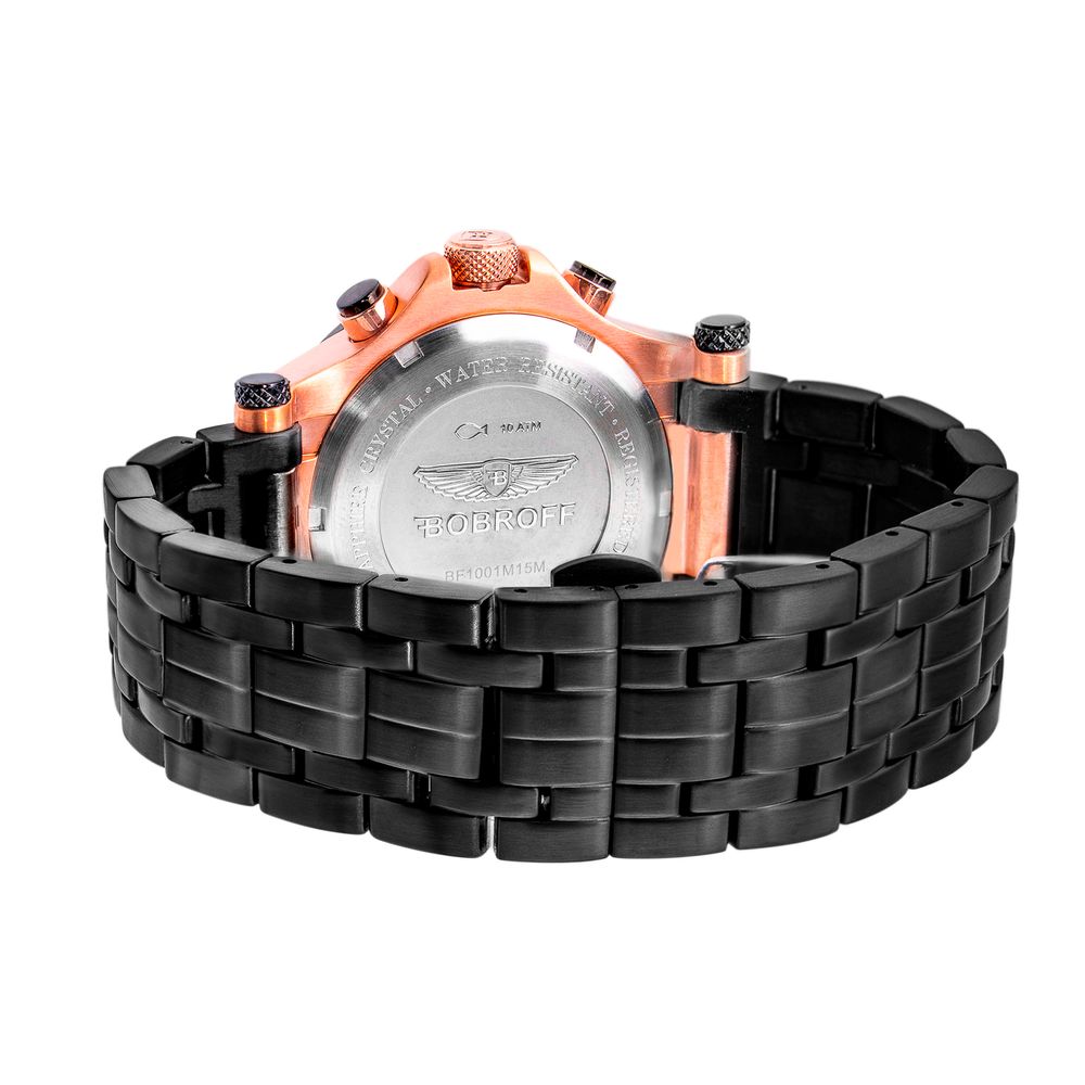 Bobroff Black Stainless Steel Bracelet Watch - from Bobroff