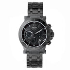 Bobroff Montre Habillée En Acier Inox Noir Diamètre 44 Mm Quartz Analogique Verre Saphir 10ATM - Apparel & Accessories > Jewelry > Watches from Bobroff