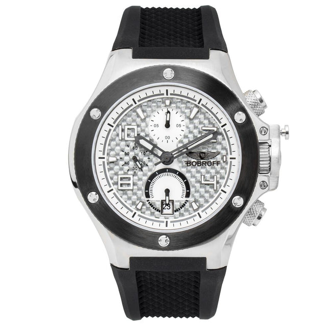 Bobroff Black Rubber Bracelet Watch - from Bobroff - Bobroff | Hollys Men