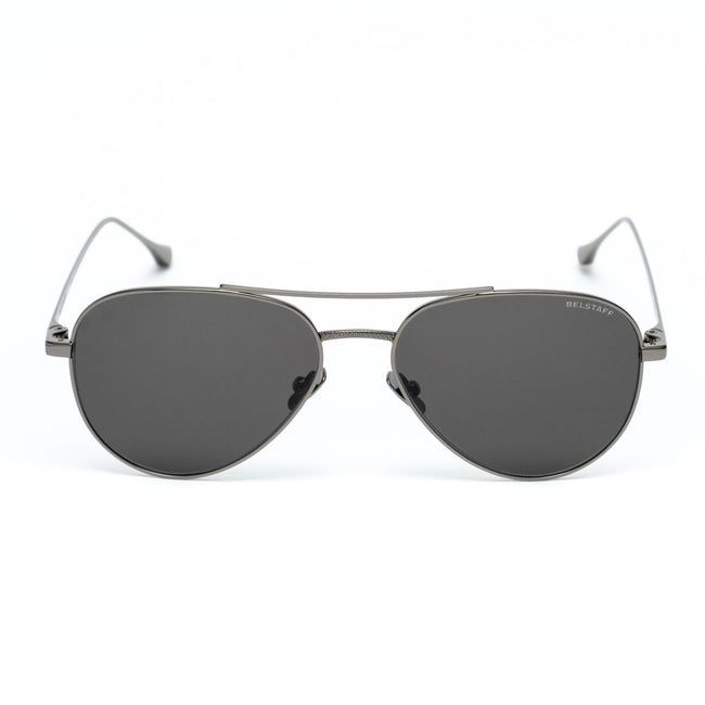 Belstaff Lunettes De Soleil Trialmaster Gris Acier Inoxydable 55 18 135 Mm Main Image