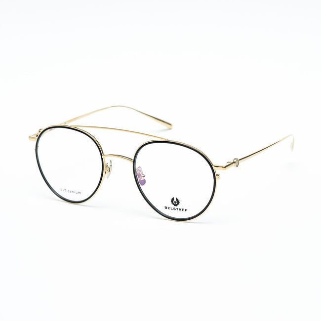 Belstaff Lunettes de Soleil Titanium Doré 53 22 145 Verres Carl Zeiss Japonaise Main Image
