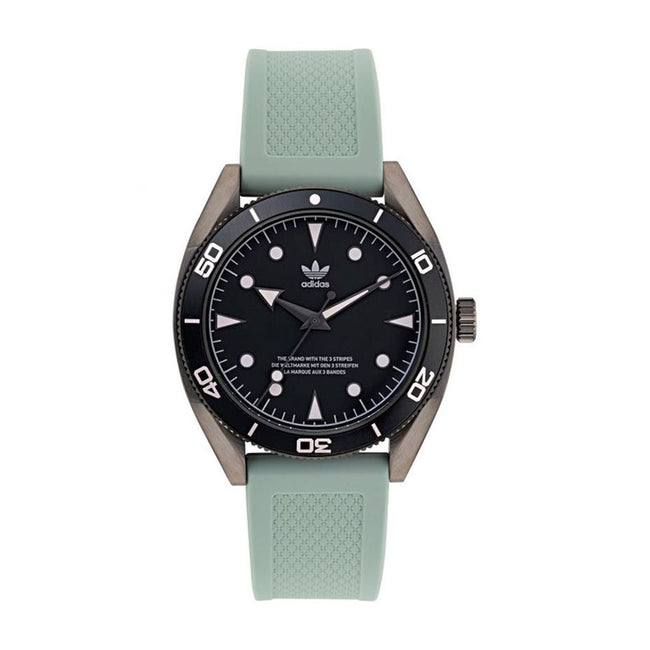 Adidas Montre Sport Quartz Bracelet Silicone Vert, Cadran Noir, Édition Two Chrono - Apparel & Accessories > Jewelry > Watches from Adidas Hover Image