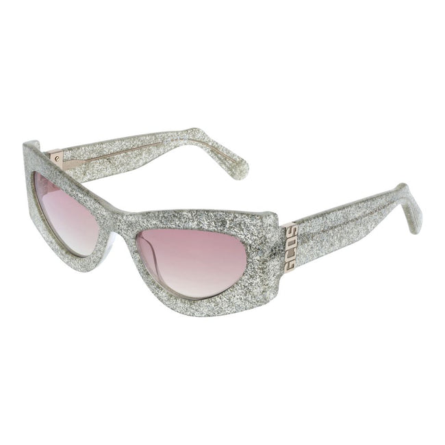 GCDS Lunettes De Soleil Unisexe Acétate Argent Miroir Burgundy Cat Eye 100 Pourcent UVA UVB - from GCDS - GCDS | Hollys Men