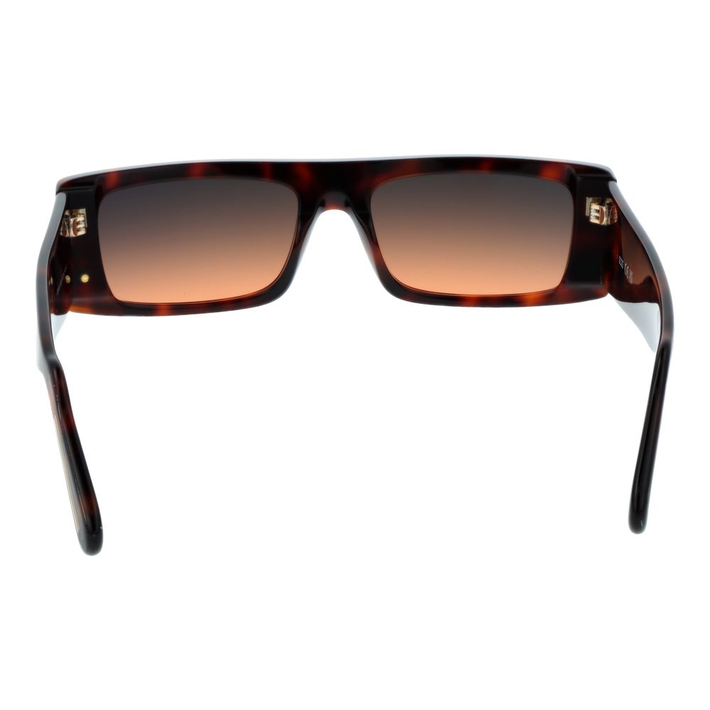 GCDS Lunette acétate marron, rectangulaires, protection UV 400