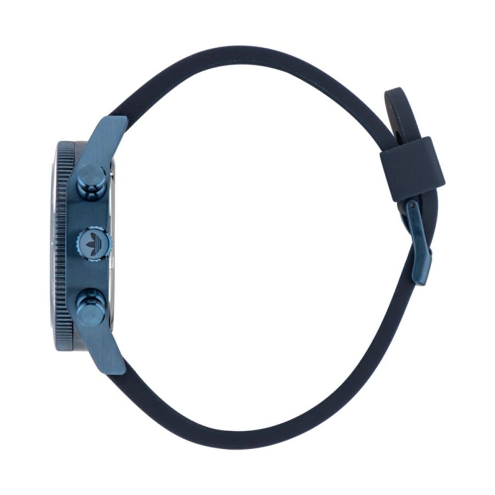 Adidas Montre Sport Quartz Analogique Boîtier Acier Bleu, Cadran Blanc, 10 ATM - Apparel & Accessories > Jewelry > Watches from Adidas