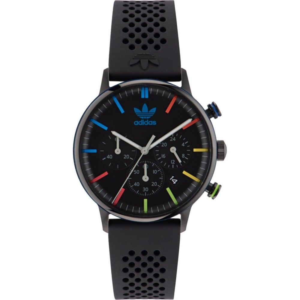 Adidas Montre Sport Homme – Quartz Noir, Chronographe, Boîtier 40 mm & Bracelet Silicone - Apparel & Accessories > Jewelry > Watches from Adidas