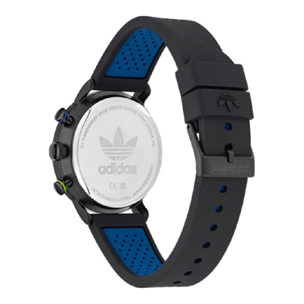 Adidas Montre Sport Homme – Quartz Noir, Chronographe, Boîtier 40 mm & Bracelet Silicone - Apparel & Accessories > Jewelry > Watches from Adidas