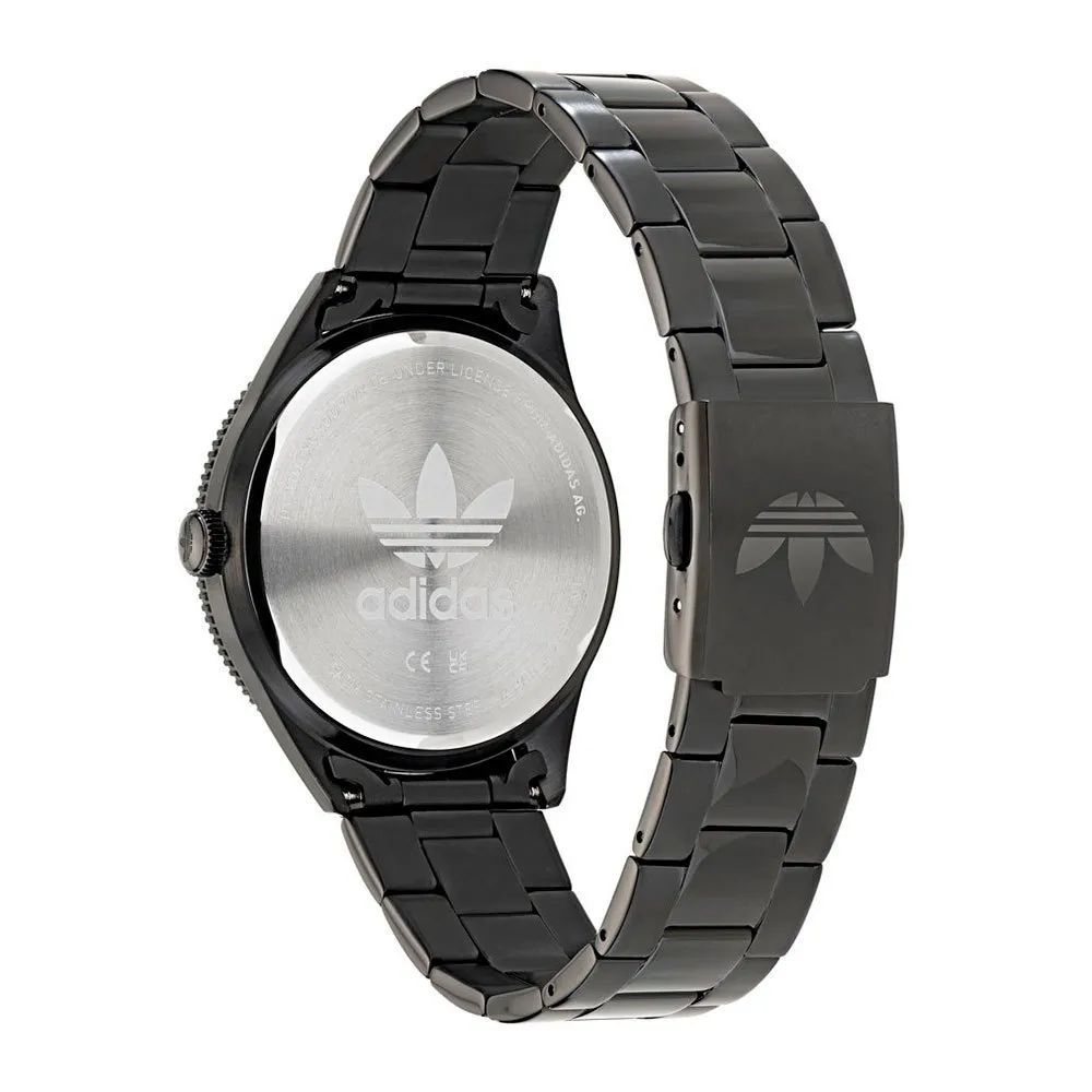 Adidas Montre Habillée Acier Inox Noir 42mm Quartz Edition Code Three - Apparel & Accessories > Jewelry > Watches from Adidas