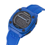 Adidas Montre Digitale CityTech Bleu Quartz Résine Bleu Bracelet Silicone Étanche 10 ATM - Apparel & Accessories > Jewelry > Watches from Adidas