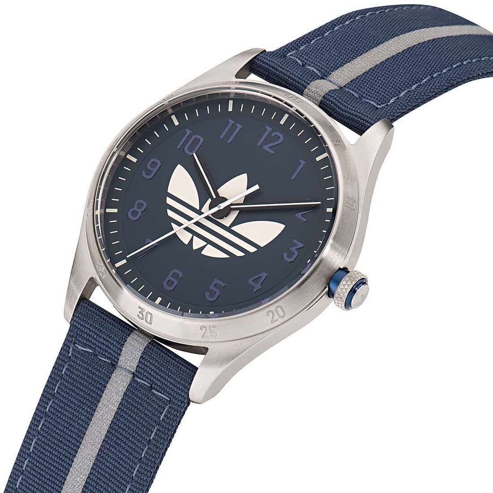 Adidas Montre Sport Quartz Analogique, Boitier Acier Inoxydable Gris, Edition Code Four - Apparel & Accessories > Jewelry > Watches from Adidas